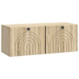 vidaXL Oglindă TV montată pe perete Stejar Sonoma 78,5 x 31 x 30 cm 898207