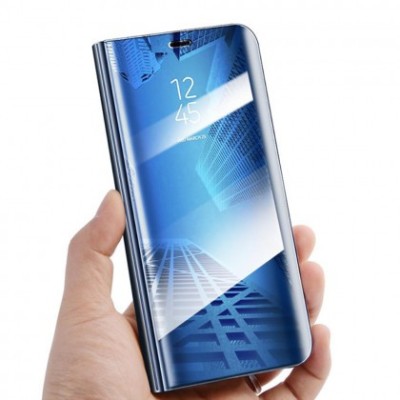 Husa Flip Carte CLEAR VIEW Samsung G980 Galaxy S20 / S11e, Albastru foto
