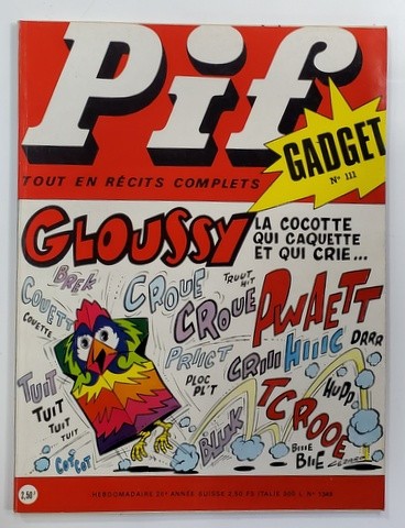 PIF GADGET , NR. 111 , 26e ANEE , AVRIL , 1971 , LIPSA GADGET *