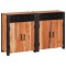 vidaXL Bufet 2 pcs Maro 110 x 30 x 75 cm Lemn masiv de acacia 3321526