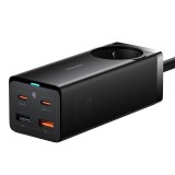 Baseus - Extension Cord (PSZM000901) - Powerstrip GaN3 Pro 2xUSB + 2xUSB-C + AC, 65W - Black