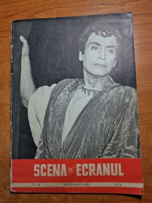 revista scena si ecranul septembrie 1957-filmul dincolo de brazi- colea rautu foto