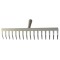 Grebla forjata gri carbon, 4 mm, 14 dinti