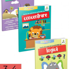Pachet Cărți de colorat și alte activități pentru copii 2