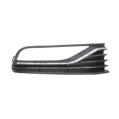 Grila bara Vw Polo (6r) 2014-12.2017, Fata partea Dreapta, Cu gaura pentru proiector, cu element cromat, 6C0853666J