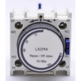 Releu Auxiliar Timer LADR4/10 10-180sec, Contactor Temporizare, 1NO+1NC, 600V, 10A