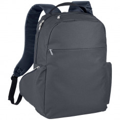 Rucsac Laptop, Everestus, SM, 15.6 inch, 600D poliester, gri, saculet de calatorie si eticheta bagaj incluse foto