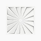 Difuzor Aer CRACK 595A 595 mm, Difuzor Arhitectural Patrat cu Jet Turbionar, Ideal pentru Spatii 4.2m