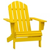 VidaXL Scaun de grădină Adirondack, galben, lemn masiv de brad