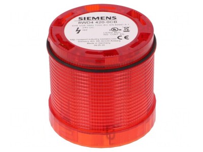 Semnalizator LED Roșu 24V IP65 foto
