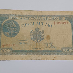 Romania -5000 Lei 1945 MARTIE