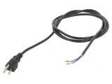 Cablu de Alimentare 3x18AWG NEMA 5-15 PVC 2m Negru 7A