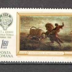 Romania.1968 Trienala de vanatoare Mamaia-Pictura CR.166