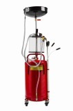 Recuperator de ulei pneumatic și gravitațional KraftDele KD10520, rezervor 80L, cu 6 sonde de aspirație