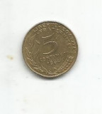 No(4) moneda-Franta - 5 Centimes 1984