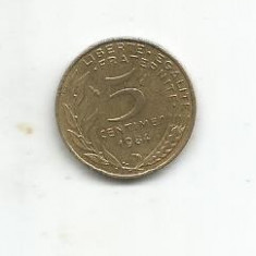 No(4) moneda-Franta - 5 Centimes 1984