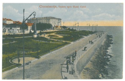 5430 - CONSTANTA, Faleza, Hotel Carol, Romania - old postcard - unused foto