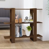VidaXL Bibliotecă/Separator cameră, stejar maro, 100x30x87 cm