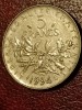 5 francs franci 1994 fish (delfin), stare UNC + luciu [poze]. Discount conform descriere [10 - 20 %. Vezi descrierea.]. Tiraj = 6.000.000, Europa
