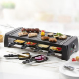 Gratar electric raclette DO9189G, 1200 W, 8 persoane, Domo