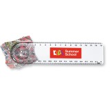 Rigla cu lupa de 15 cm, plastic