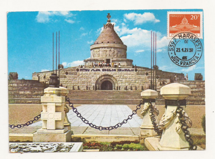 CA15 -Carte Postala- Marasesti, Mausoleul eroilor, necirculata 1978