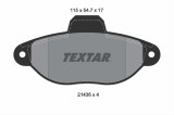 Set placute frana TEXTAR 2143602