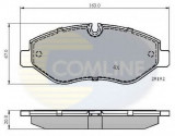 Set placute frana,frana disc MERCEDES VIANO (W639) (2003 - 2016) COMLINE CBP01555