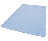 Set de 2 covorase pentru baie, bumbac 100%, Stone Blue