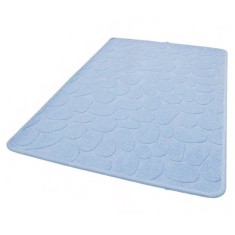 Set de 2 covorase pentru baie, bumbac 100%, Stone Blue
