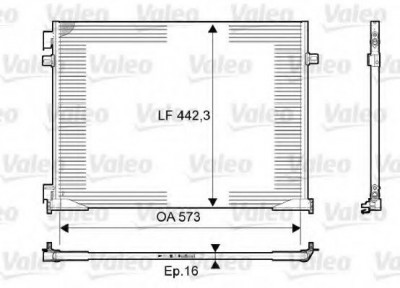 Condensator / Radiator aer conditionat OPEL VIVARO platou / sasiu (E7) (2006 - 2014) VALEO 814172 foto