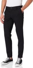 Pantaloni lungi pentru barbati Only Sons ONSMARK Pant Stripe GW 3727 NOOS, negru, marime EU 30 32 - OUTLET