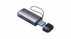 Baseus Lite seria adaptor SD / TF cititor de carduri USB, gri (WKQX060013)