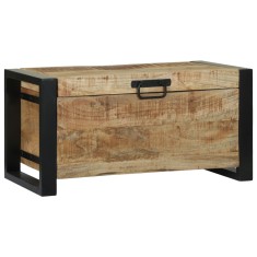 vidaXL Lade de Depozitare Maro 60 x 30 x 30 cm Lemn masiv de mango