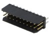 Conector Soclu Cablu-Placa Amphenol 22 Pini Aurit Tata Pas 2.54mm Montare THT Negru