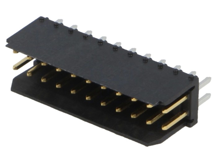 Conector soclu cablu-placă 22 pini aurit