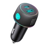 Incarcator auto, 1 x USB, 1 x USB-C, 60W, incarcare rapida, negru, Joyroom