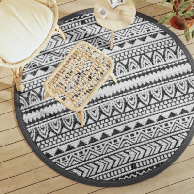 Gossi covor de exterior, negru, &amp;Oslash;160 cm, pp foto