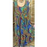 Rochie Vascoza fără m&acirc;neci cod 0019Marimea