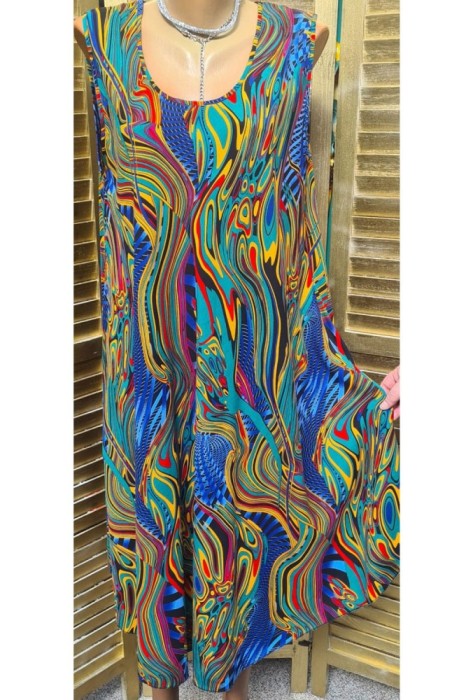 Rochie Vascoza fără m&acirc;neci cod 0019Marimea