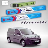 Cumpara ieftin Ștergătoare Renault Kangoo II Van 2 uși 2008-prezent | Set Față și Spate Flat Premium &ndash; TeamCar&reg;