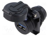 Punct de acces USB 3.2 Gen1 AMPHENOL pentru montaj pe panou
