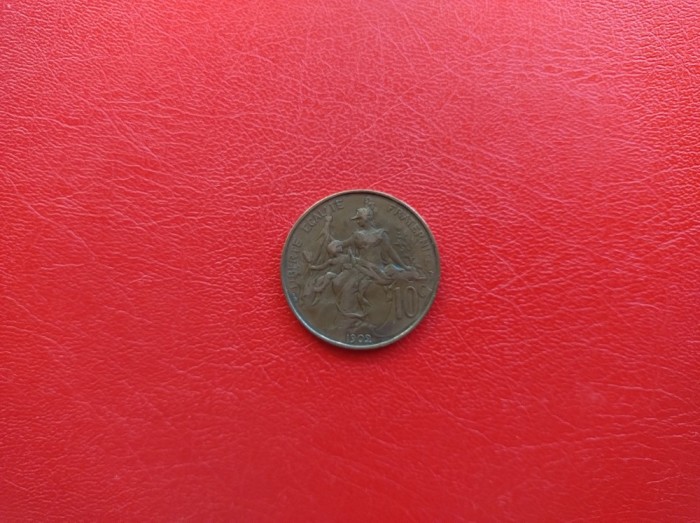 FRANTA - 10 CENTIMES 1902 ( bronz )