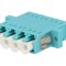 Conector Fibră Optică Soclu Cuplă Quad Multimodal Drept