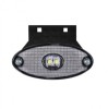 Lampa Pozitie LED Auto, Alba, Ovala, 12-33V, Omologare E9, cu Suport 90 Grade