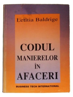 CODUL MANIERELOR IN AFACERI foto