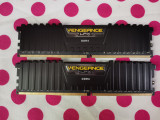 Memorie Corsair Vengeance LPX Black 16GB DDR4 3000MHz, CL 16 Desktop., DDR 4, 16 GB, Dual channel