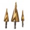 Set burghie conice in trepte, 4-12, 4-20, 4-32 mm, 3 elemente, Raider 150685