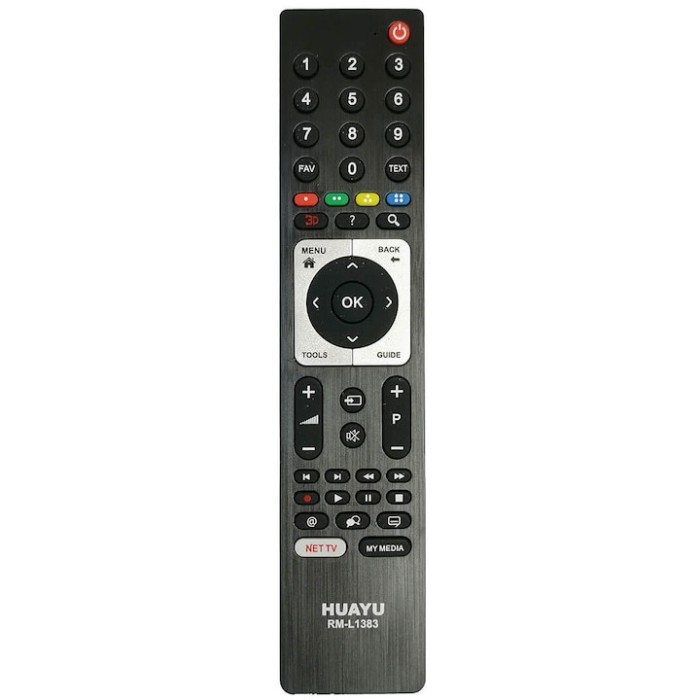 Telecomanda LCD LED, Grunding, Huayu Rm L1383, Negru, 7 m