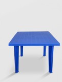 Masa fixa pentru gradina plastic patrata albastra STERK 90X90X75